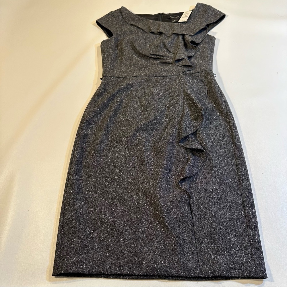 White House Black Market Gray Mini Dress